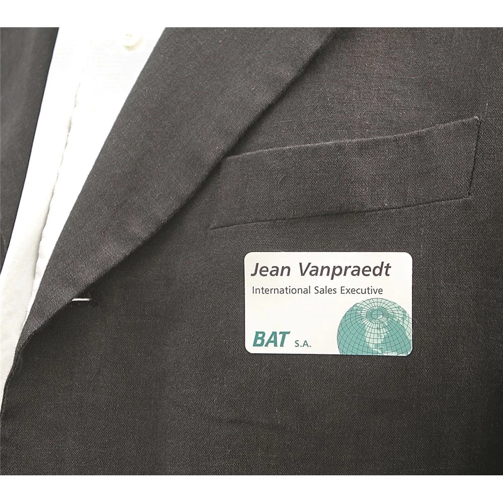 Badge Visiteur Vierge Satin Laserlab A4 2 Badge Visiteur Vierge Satin Laserlab A4 – Image 2