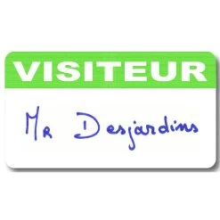 Badge Visiteur Vierge Satin Laserlab A4 6 Badge Visiteur Vierge Satin Laserlab A4 -Zebra Promos Magasin badge visiteur vierge satin laserlab a4 2