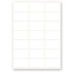 Badge Visiteur Vierge Satin Laserlab A4