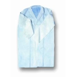 Blouse Jetable En PLP Blanche - Velcro