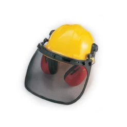 Casque De Sécurité Avec écouteurs Et Visière Grillagée
