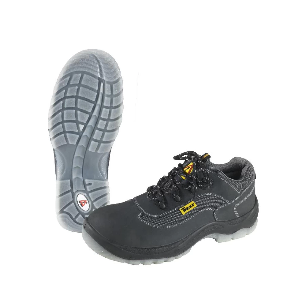 Chaussures De Sécurité Basse En Nubuck Noir 1 Chaussures De Sécurité Basse En Nubuck Noir