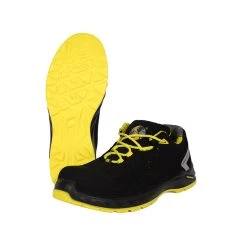 Chaussures De Sécurité Microfibre Noire Et Jaune