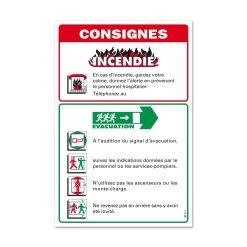 Consignes Couloir Hopital