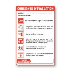 Consignes D’évacuation