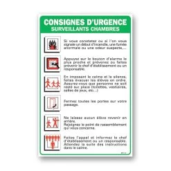 Consignes D’urgence Surveillants Chambres