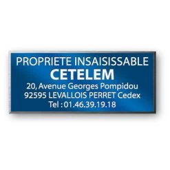 Etiquette Aluminium 3M Rigide 1 Mm Anodisée + Gravure Petite Série Urgente -Zebra Promos Magasin etiquette aluminium anodisee codebarre quadri hd petite serie urgente 7
