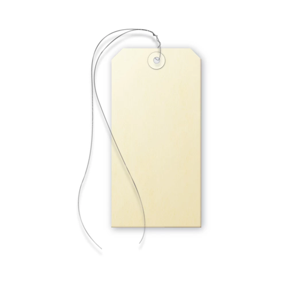 Etiquette Américaine 80x38mm Avec Fil De Fer 1 Etiquette Américaine 80x38mm Avec Fil De Fer