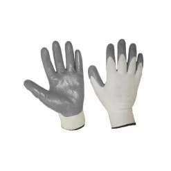 Gants En Nylon Enduits De Nitrile Gris