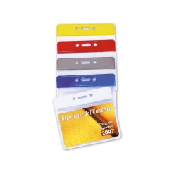 Lot De 1 600 Porte-Badges Souples Avec Bandeau Renforcé, 4 Couleurs