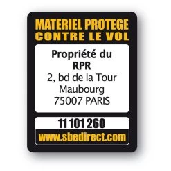 Marquage Antivol Ordinateur Safe-tech™ SBE Impression Texte Noir -Zebra Promos Magasin marquage antivol ordinateur safe tech sbe impression texte noir 10