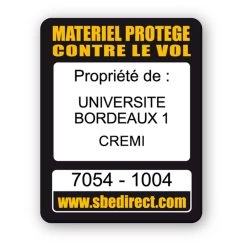 Marquage Antivol Ordinateur Safe-tech™ SBE Impression Texte Noir -Zebra Promos Magasin marquage antivol ordinateur safe tech sbe impression texte noir 17