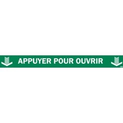 Panneau "appuyer Pour Ouvrir"