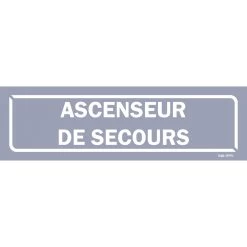 Panneau Ascenseur De Secours - Fond Gris