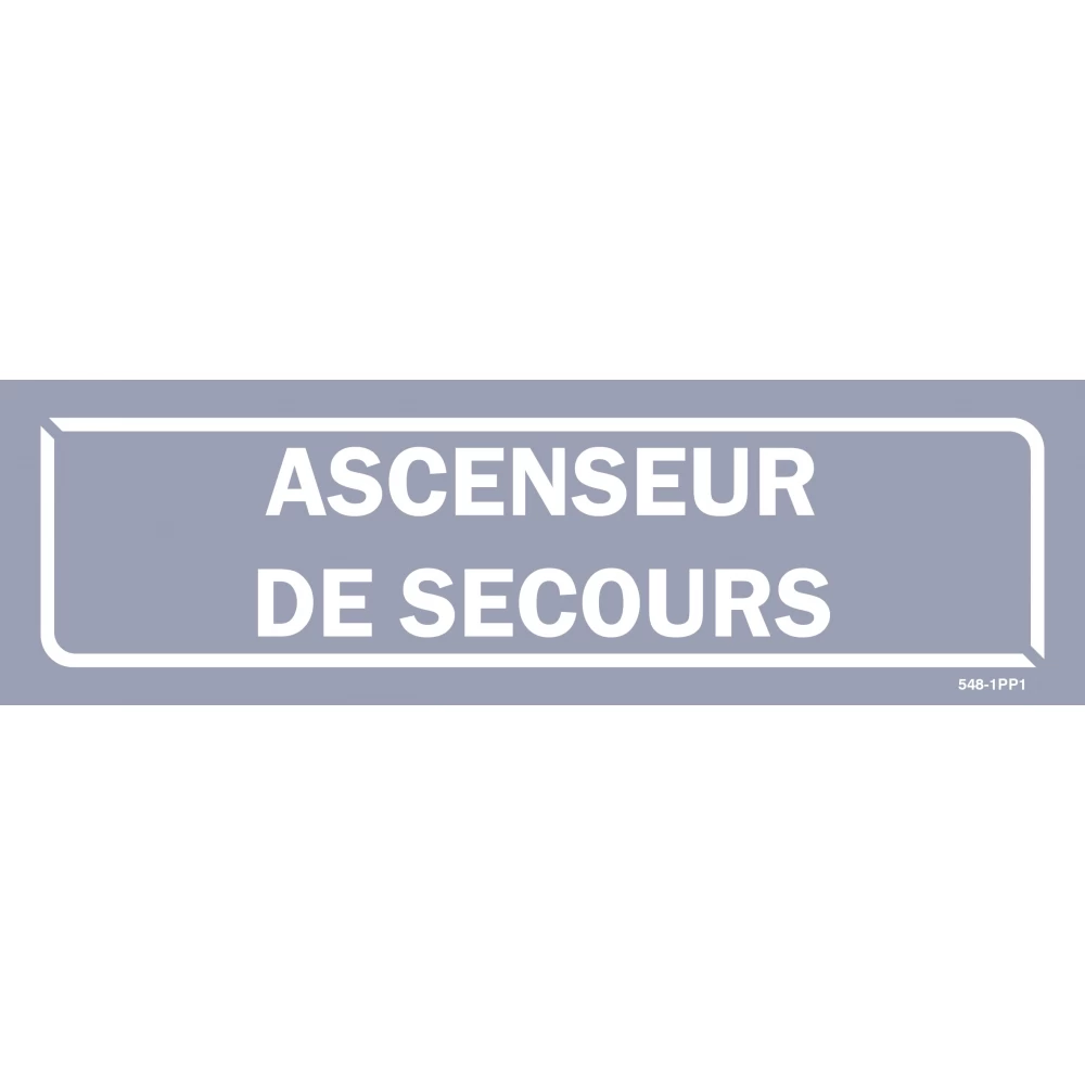Panneau Ascenseur De Secours - Fond Gris 1 Panneau Ascenseur De Secours - Fond Gris