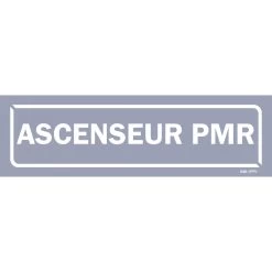 Panneau Ascenseur PMR - Fond Gris
