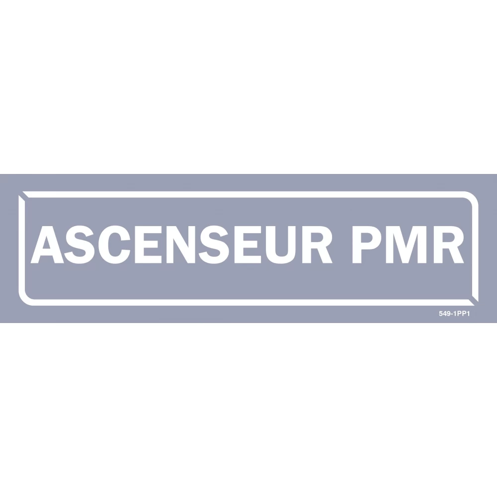 Panneau Ascenseur PMR - Fond Gris 1 Panneau Ascenseur PMR - Fond Gris