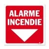Panneau Alarme Incendie - Flèche Vers Le Bas