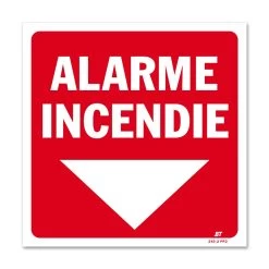 Panneau Alarme Incendie - Flèche Vers Le Bas
