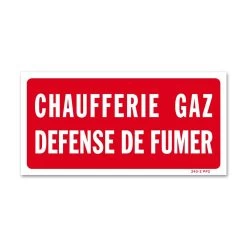 Panneau Chaufferie Gar Défense De Fumer