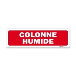 Panneau Colonne Humide - Fond Rouge