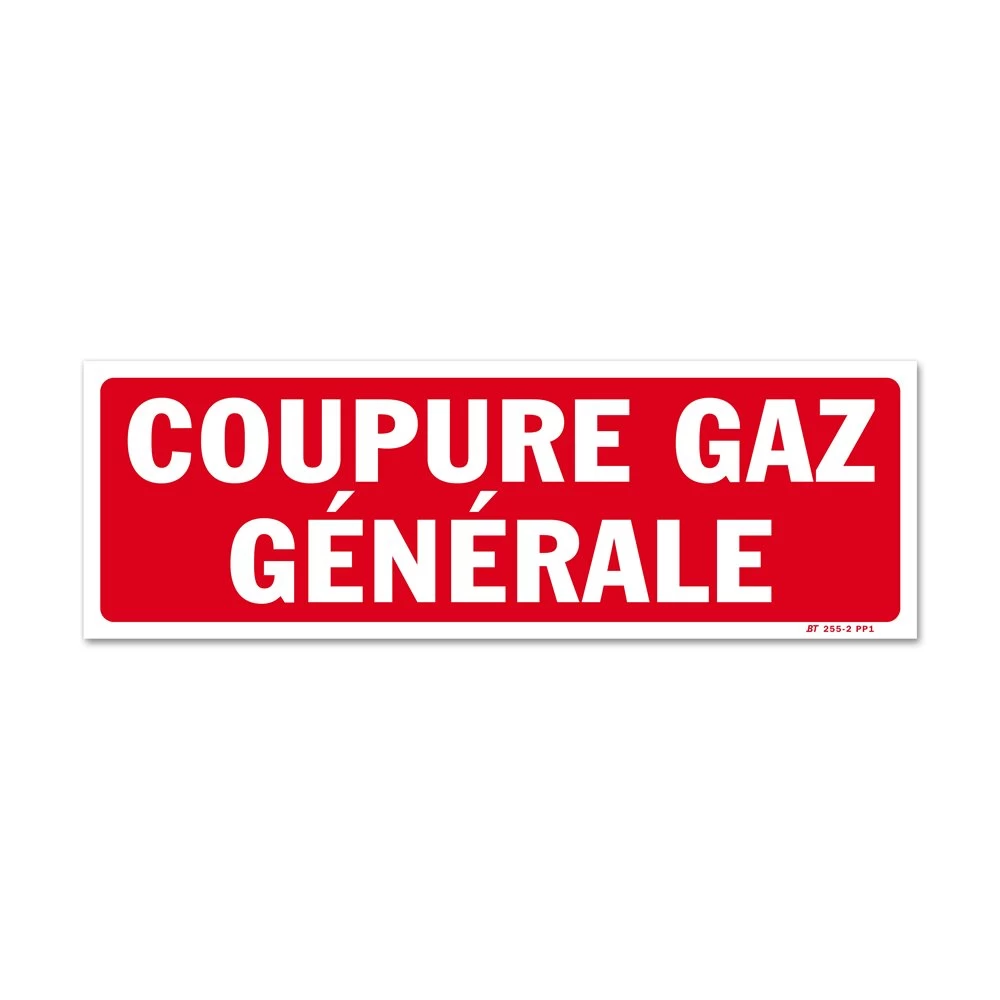 Panneau Coupure Générale Gaz 1 Panneau Coupure Générale Gaz
