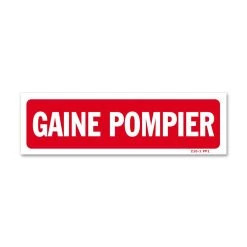 Panneau Gaine Pompier