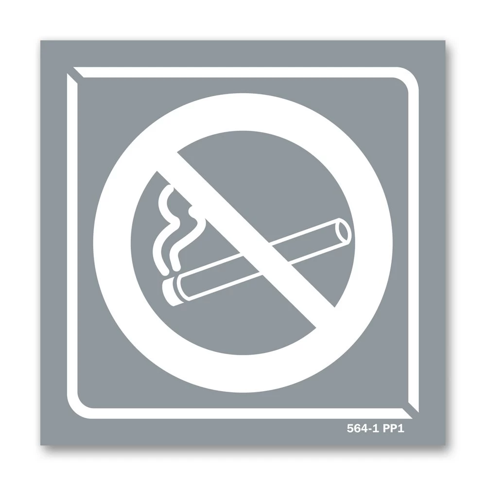 Panneau Picto Interdiction De Fumer - Fond Gris 1 Panneau Picto Interdiction De Fumer - Fond Gris