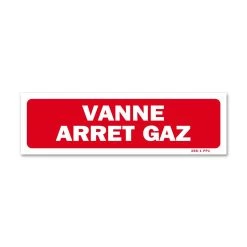 Panneau Vanne Arrêt Gaz