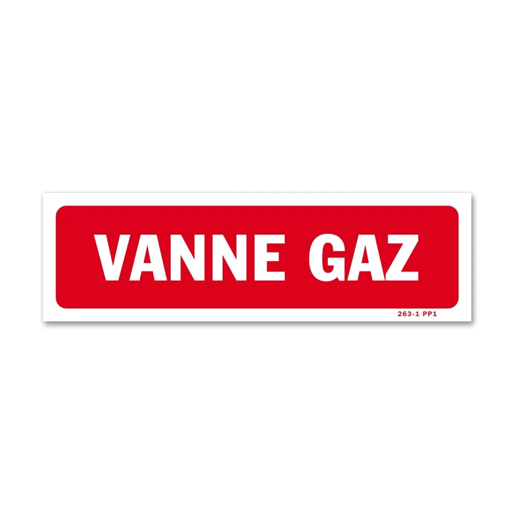 Panneau Vanne Gaz 1 Panneau Vanne Gaz
