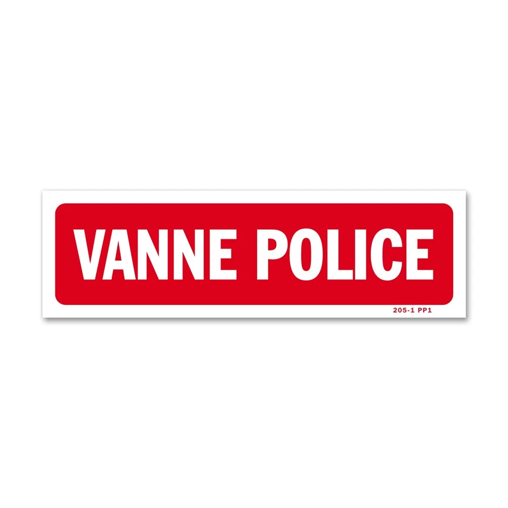Panneau Vanne Police 1 Panneau Vanne Police