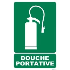 Panneau Douche Portative - Fond Vert