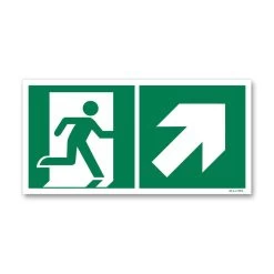 Panneau Picto Sortie Vers Escalier Droite Montée