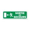 Panneau Sortie De Secours + Picto + Flèche Gauche