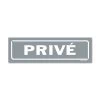 Panneau Privé - Fond Gris