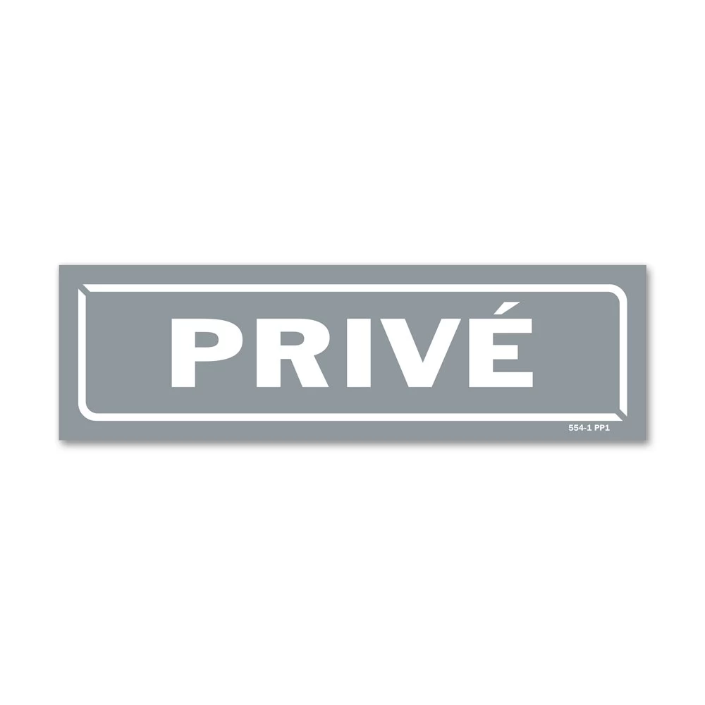 Panneau Privé - Fond Gris 1 Panneau Privé - Fond Gris