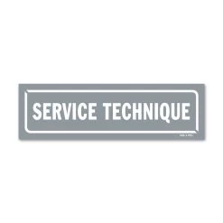 Panneau Service Technique - Fond Gris