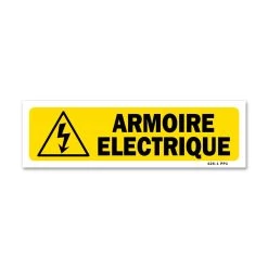 Panneau Armoire électrique - Fond Jaune