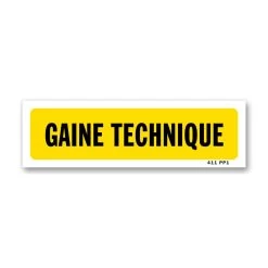 Panneau Gaine Technique - Fond Jaune
