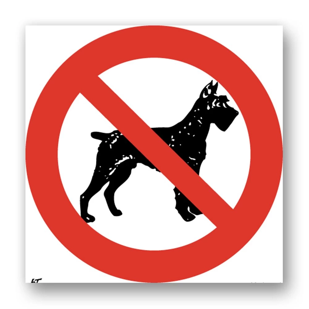 Panneau Picto Chien Interdit 1 Panneau Picto Chien Interdit