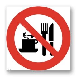 Panneau Picto Nourriture Interdite