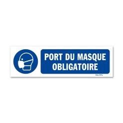 Panneau Picto Port Du Masque Obligatoire 5 Panneau Picto Port Du Masque Obligatoire -Zebra Promos Magasin panneau masque obligatoire 2