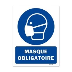 Panneau Picto Port Du Masque Obligatoire