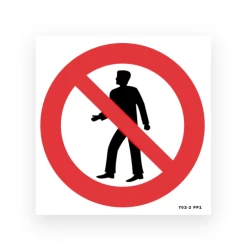 Panneau Picto Piéton Interdit