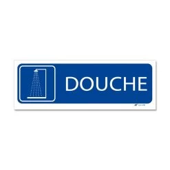 Panneau Douche - Fond Bleu