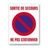Panneau Sortie De Secours Ne Pas Stationner