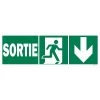 Panneau Sortie+ Picto + Flèche Droite Descente