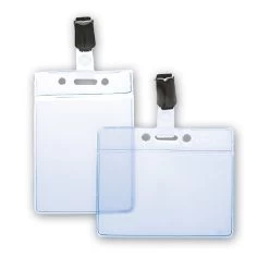 Porte-badge Souple + Pince Bretelle