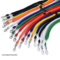 Zebra Promos Magasin 23 Tour De Cou Pour Badge-vierge Couleur Unie