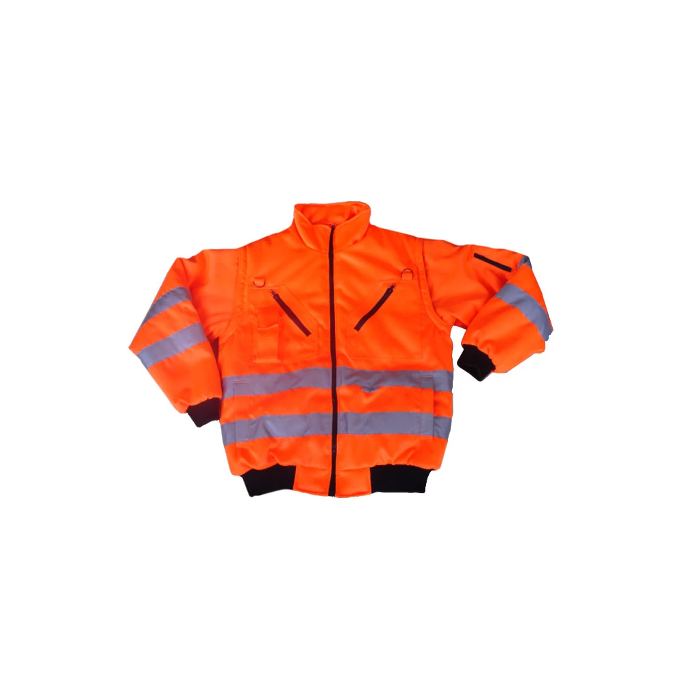 Veste Bomber Haute Visibilité Orange 2 Veste Bomber Haute Visibilité Orange – Image 2